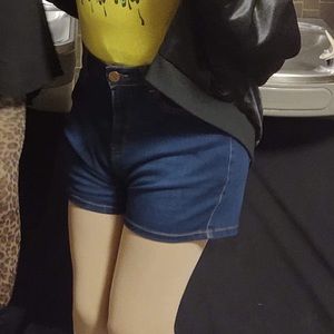 Women's High Waist Denim Shorts